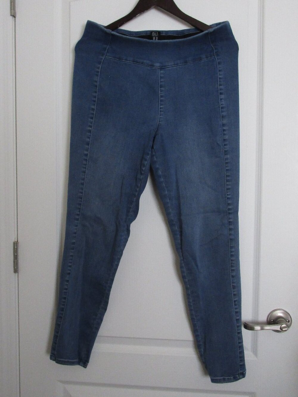 blue denim jeggings